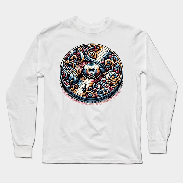 Compact Disc Long Sleeve T-Shirt by JSnipe